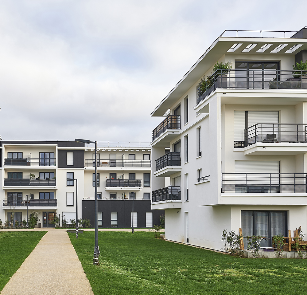 Bâtiment résidentiel en menuiserie aluminium Prefal